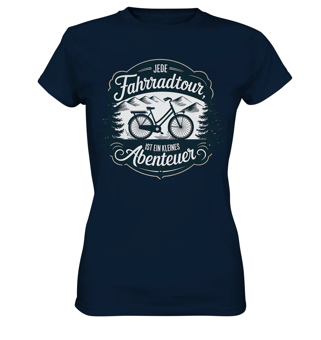 JEDE Fahrradtour IST EIN KLEINES Abenteuer Inspirierendes Outdoor Design - Ladies Premium Shirt Bright Lights Arts