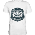 JEDE Fahrradtour IST EIN KLEINES Abenteuer Inspirierendes Outdoor Design - Premium Shirt Bright Lights Arts