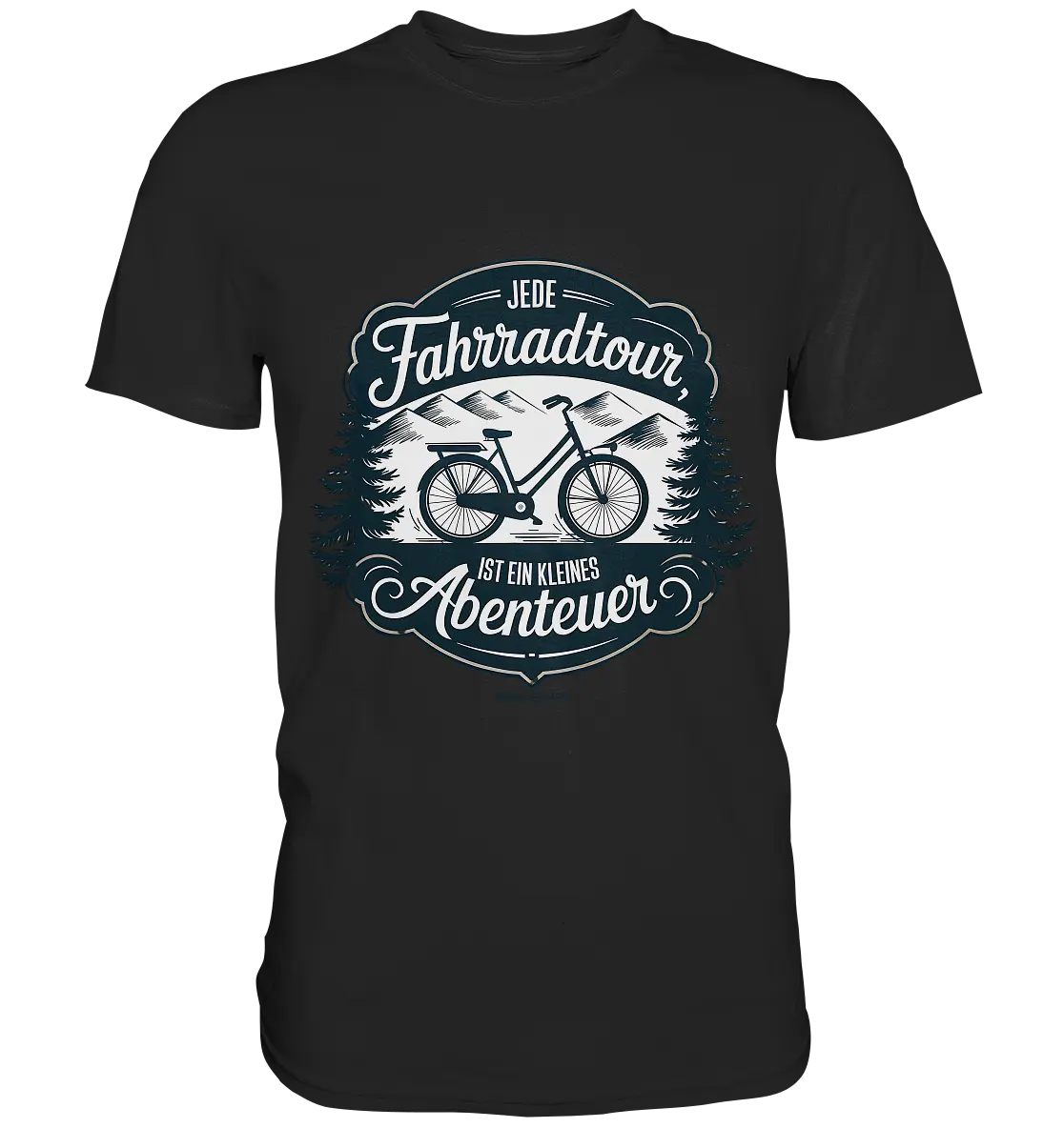 JEDE Fahrradtour IST EIN KLEINES Abenteuer Inspirierendes Outdoor Design - Premium Shirt Bright Lights Arts