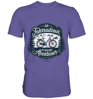 JEDE Fahrradtour IST EIN KLEINES Abenteuer Inspirierendes Outdoor Design - Premium Shirt Bright Lights Arts