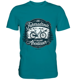 JEDE Fahrradtour IST EIN KLEINES Abenteuer Inspirierendes Outdoor Design - Premium Shirt Bright Lights Arts
