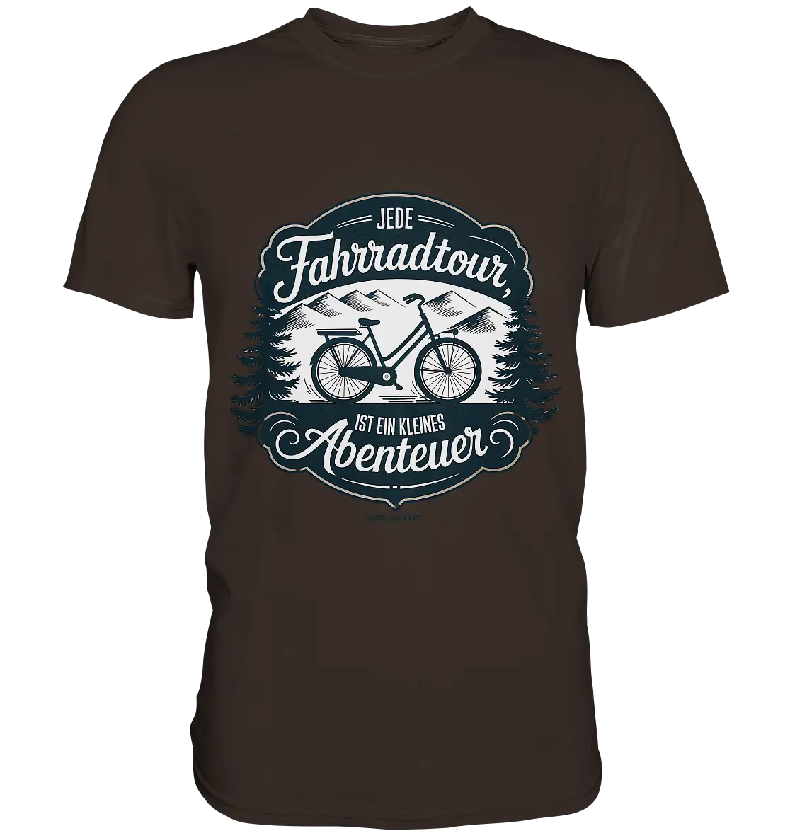 JEDE Fahrradtour IST EIN KLEINES Abenteuer Inspirierendes Outdoor Design - Premium Shirt Bright Lights Arts