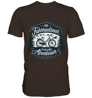 JEDE Fahrradtour IST EIN KLEINES Abenteuer Inspirierendes Outdoor Design - Premium Shirt Bright Lights Arts