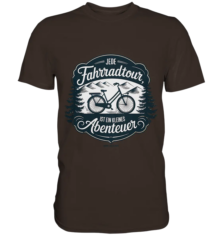 JEDE Fahrradtour IST EIN KLEINES Abenteuer Inspirierendes Outdoor Design - Premium Shirt Bright Lights Arts