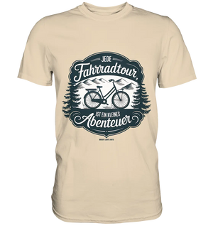 JEDE Fahrradtour IST EIN KLEINES Abenteuer Inspirierendes Outdoor Design - Premium Shirt Bright Lights Arts