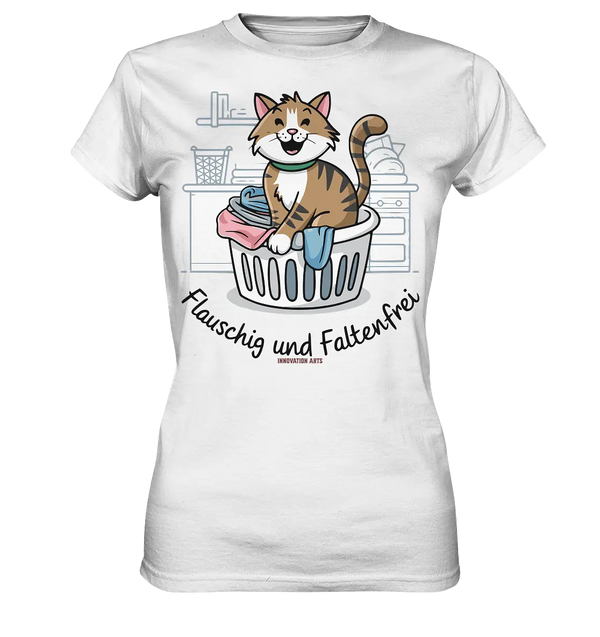 Kätzchen im Wäschekorb – Fröhliche Haushaltsmomente - Ladies Premium Shirt Bright Lights Arts