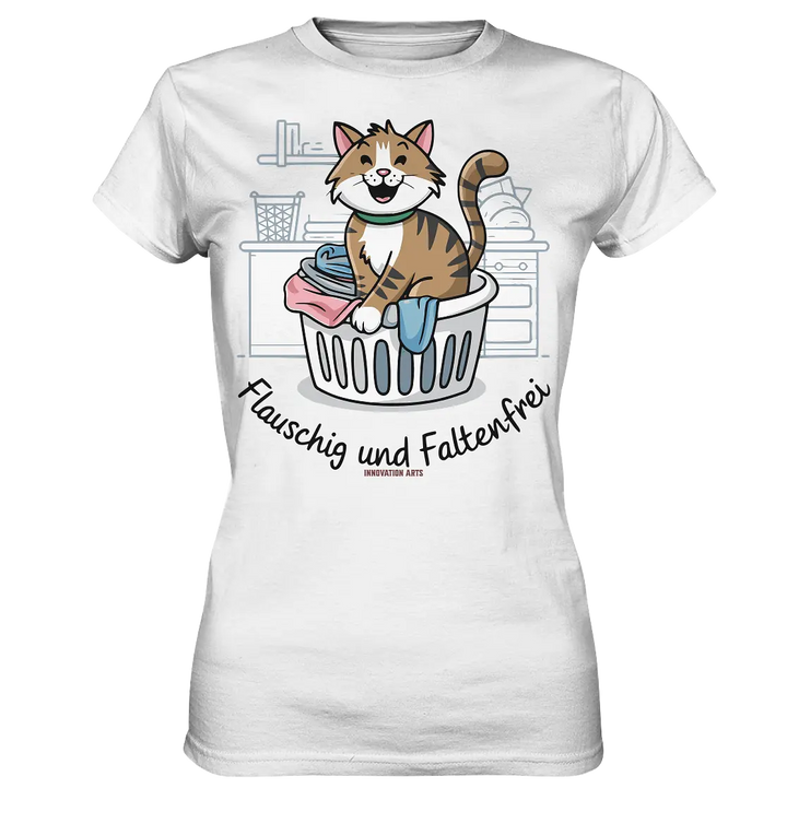 Kätzchen im Wäschekorb – Fröhliche Haushaltsmomente - Ladies Premium Shirt Bright Lights Arts