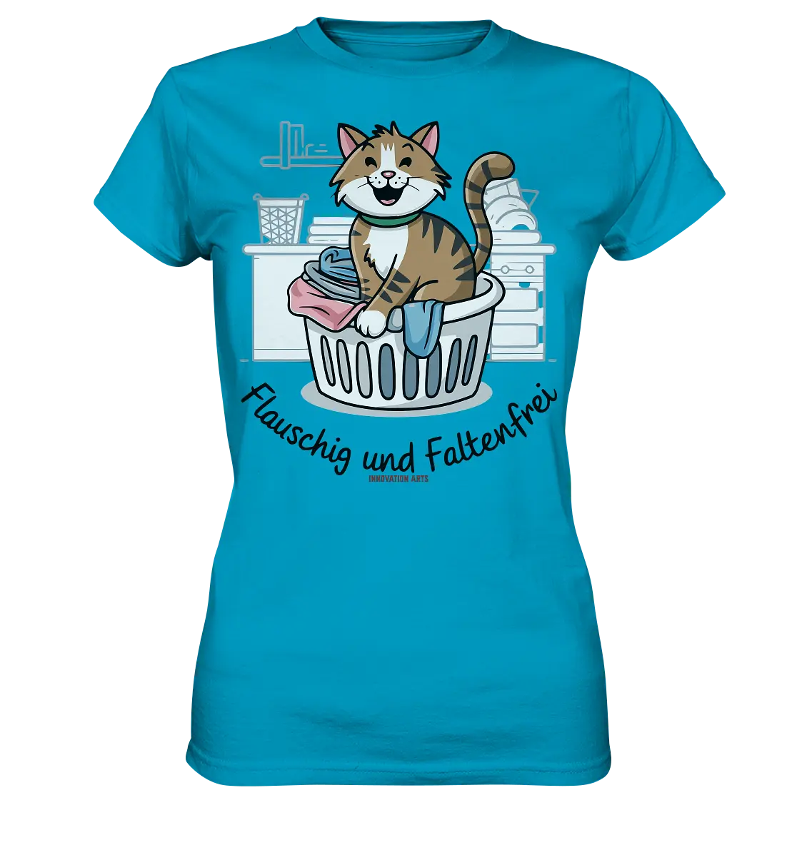 Kätzchen im Wäschekorb – Fröhliche Haushaltsmomente - Ladies Premium Shirt Bright Lights Arts