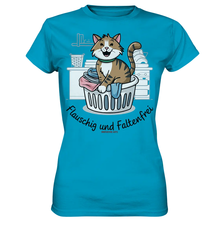 Kätzchen im Wäschekorb – Fröhliche Haushaltsmomente - Ladies Premium Shirt Bright Lights Arts