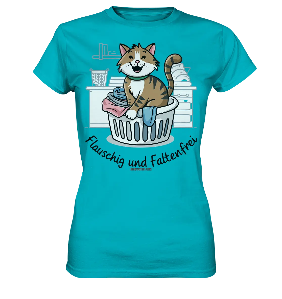 Kätzchen im Wäschekorb – Fröhliche Haushaltsmomente - Ladies Premium Shirt Bright Lights Arts
