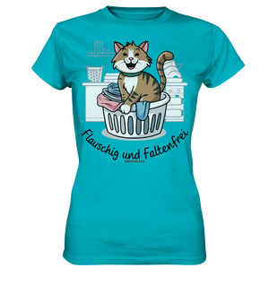 Kätzchen im Wäschekorb – Fröhliche Haushaltsmomente - Ladies Premium Shirt Bright Lights Arts
