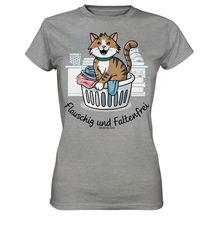 Kätzchen im Wäschekorb – Fröhliche Haushaltsmomente - Ladies Premium Shirt Bright Lights Arts