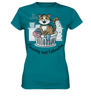 Kätzchen im Wäschekorb – Fröhliche Haushaltsmomente - Ladies Premium Shirt Bright Lights Arts