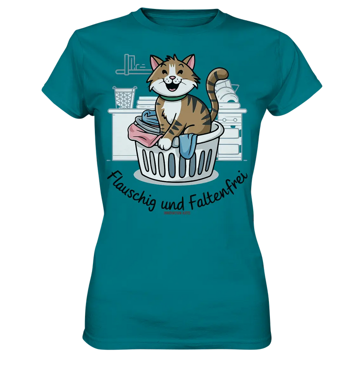 Kätzchen im Wäschekorb – Fröhliche Haushaltsmomente - Ladies Premium Shirt Bright Lights Arts