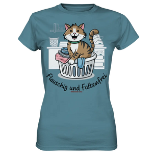 Kätzchen im Wäschekorb – Fröhliche Haushaltsmomente - Ladies Premium Shirt Bright Lights Arts