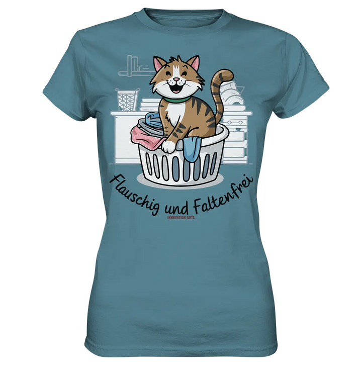 Kätzchen im Wäschekorb – Fröhliche Haushaltsmomente - Ladies Premium Shirt Bright Lights Arts