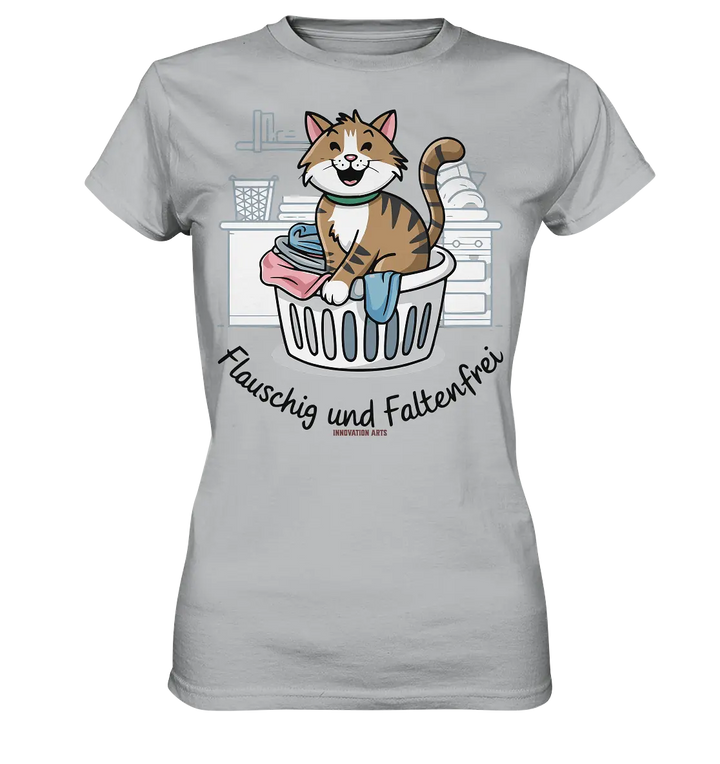 Kätzchen im Wäschekorb – Fröhliche Haushaltsmomente - Ladies Premium Shirt Bright Lights Arts