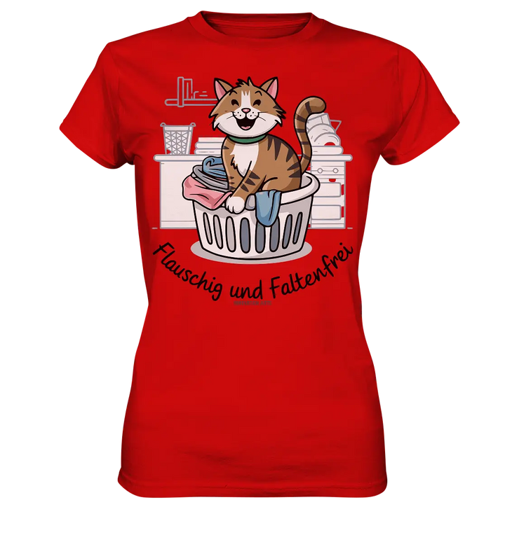 Kätzchen im Wäschekorb – Fröhliche Haushaltsmomente - Ladies Premium Shirt Bright Lights Arts