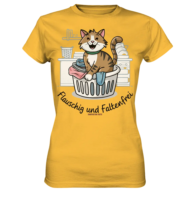 Kätzchen im Wäschekorb – Fröhliche Haushaltsmomente - Ladies Premium Shirt Bright Lights Arts