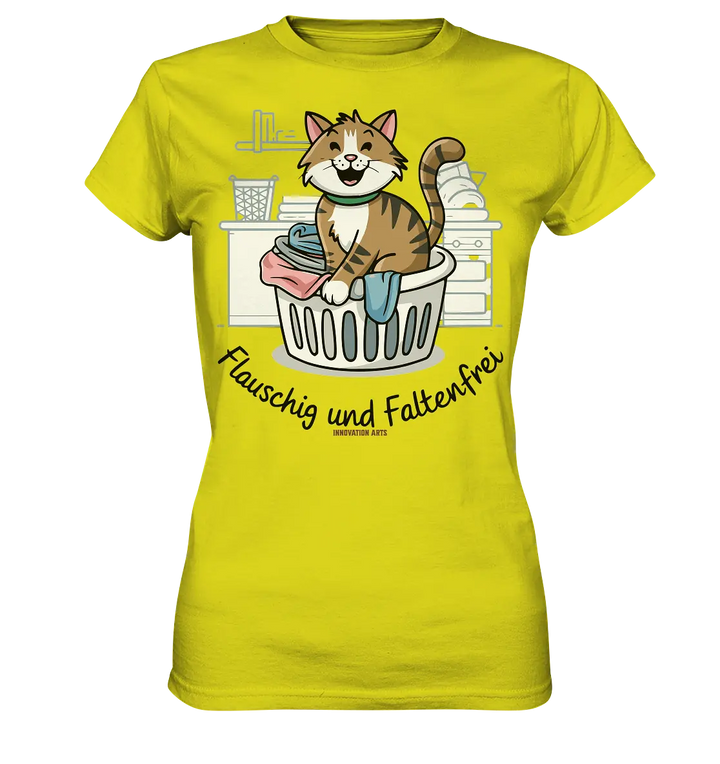 Kätzchen im Wäschekorb – Fröhliche Haushaltsmomente - Ladies Premium Shirt Bright Lights Arts