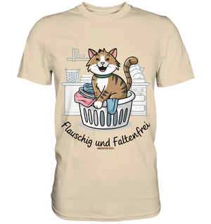 Kätzchen im Wäschekorb – Fröhliche Haushaltsmomente - Premium Shirt Bright Lights Arts