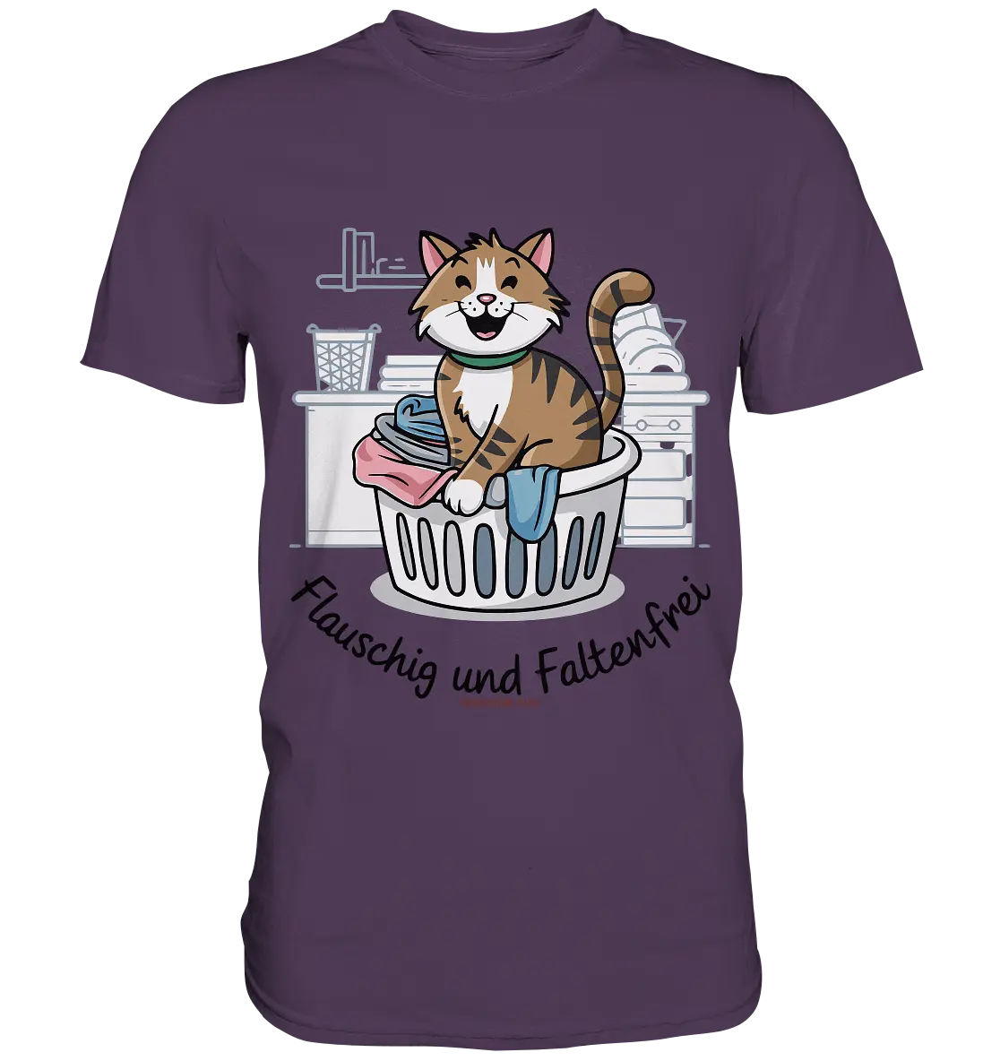 Kätzchen im Wäschekorb – Fröhliche Haushaltsmomente - Premium Shirt Bright Lights Arts
