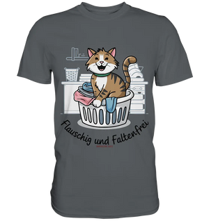 Kätzchen im Wäschekorb – Fröhliche Haushaltsmomente - Premium Shirt Bright Lights Arts