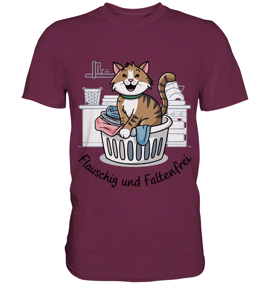 Kätzchen im Wäschekorb – Fröhliche Haushaltsmomente - Premium Shirt Bright Lights Arts