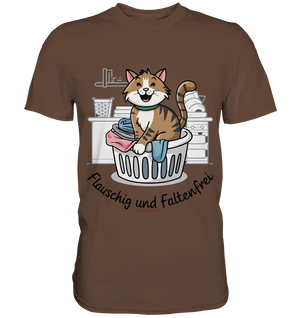 Kätzchen im Wäschekorb – Fröhliche Haushaltsmomente - Premium Shirt Bright Lights Arts