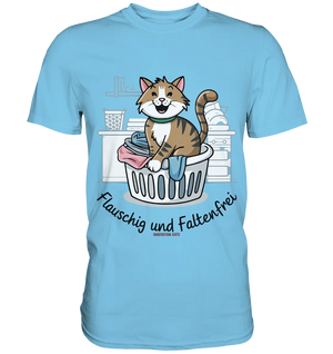 Kätzchen im Wäschekorb – Fröhliche Haushaltsmomente - Premium Shirt Bright Lights Arts