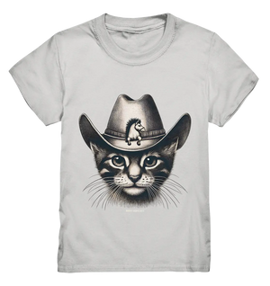 Katzen-Cowboy – Western trifft auf flauschige Eleganz - Kids Premium Shirt Bright Lights Arts