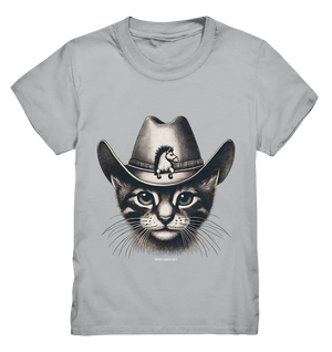 Katzen-Cowboy – Western trifft auf flauschige Eleganz - Kids Premium Shirt Bright Lights Arts