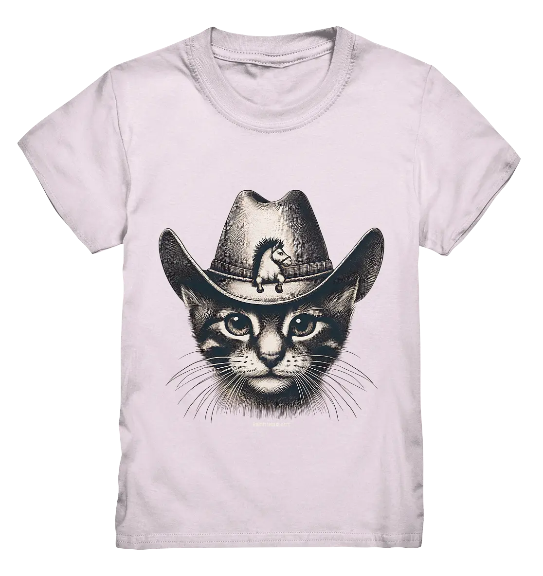 Katzen-Cowboy – Western trifft auf flauschige Eleganz - Kids Premium Shirt Bright Lights Arts