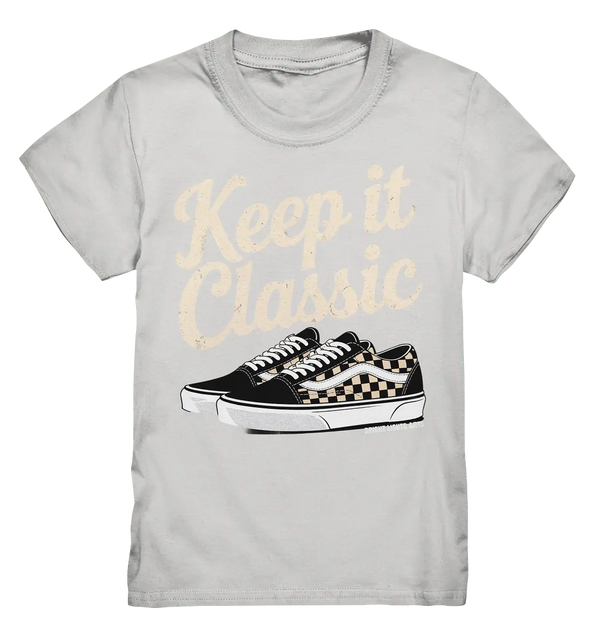 Keep It Classic – Retro - Design mit kultigen Sneakern - Kids Premium Shirt - Bright Lights Arts