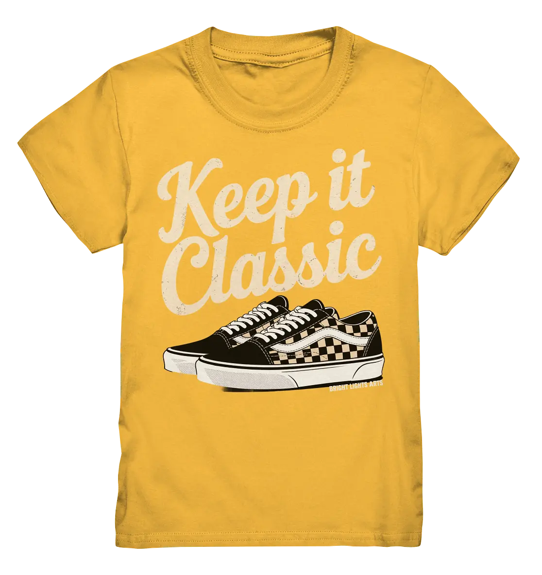 Keep It Classic – Retro - Design mit kultigen Sneakern - Kids Premium Shirt - Bright Lights Arts