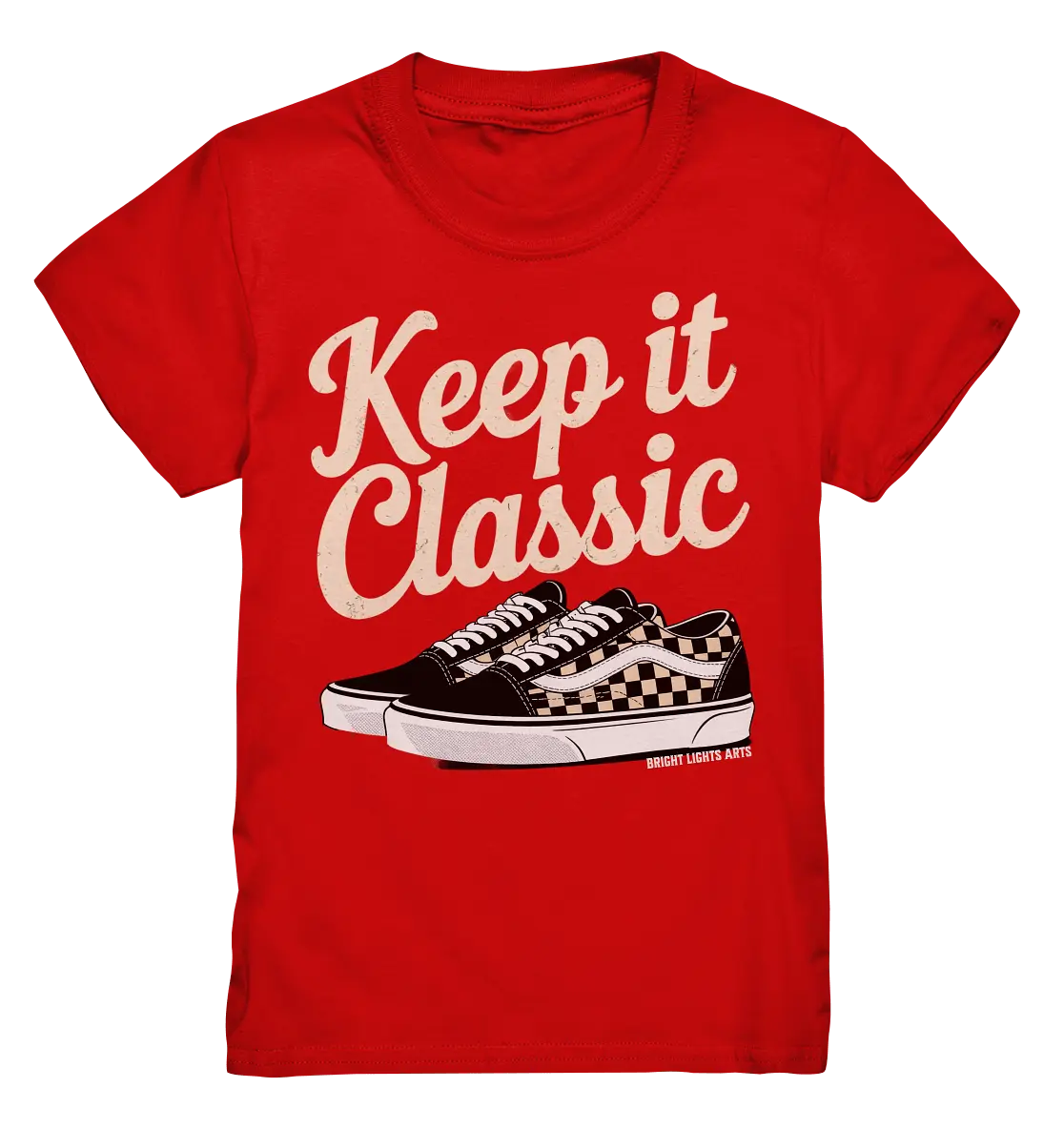 Keep It Classic – Retro - Design mit kultigen Sneakern - Kids Premium Shirt - Bright Lights Arts