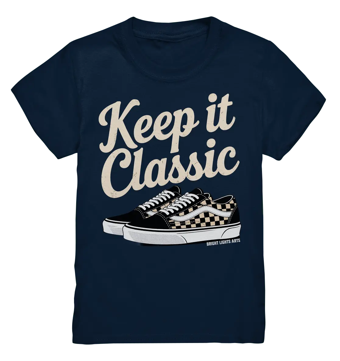 Keep It Classic – Retro - Design mit kultigen Sneakern - Kids Premium Shirt - Bright Lights Arts