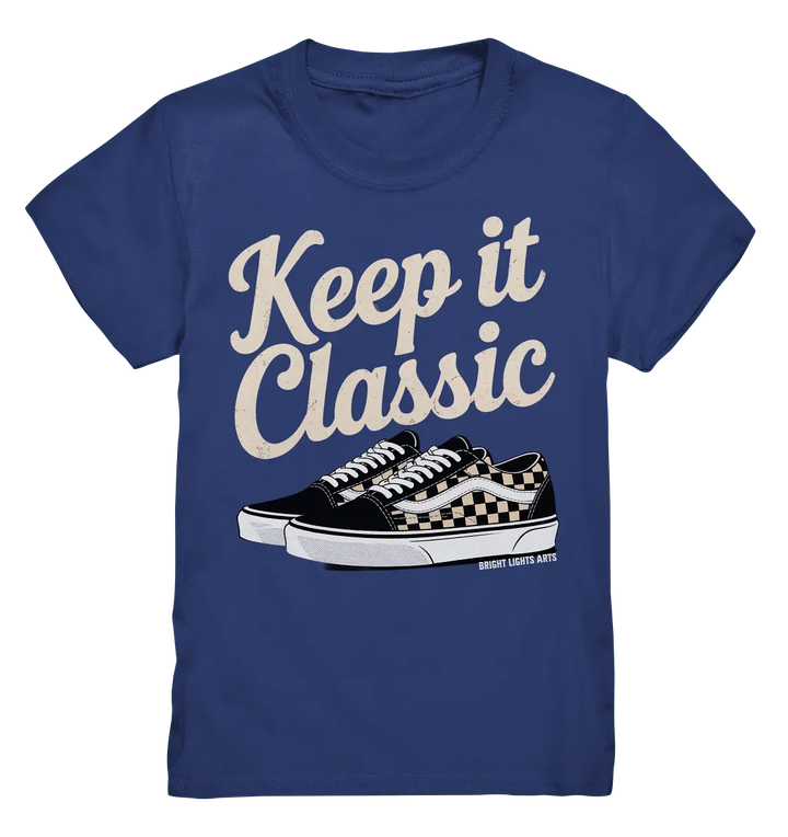Keep It Classic – Retro - Design mit kultigen Sneakern - Kids Premium Shirt - Bright Lights Arts