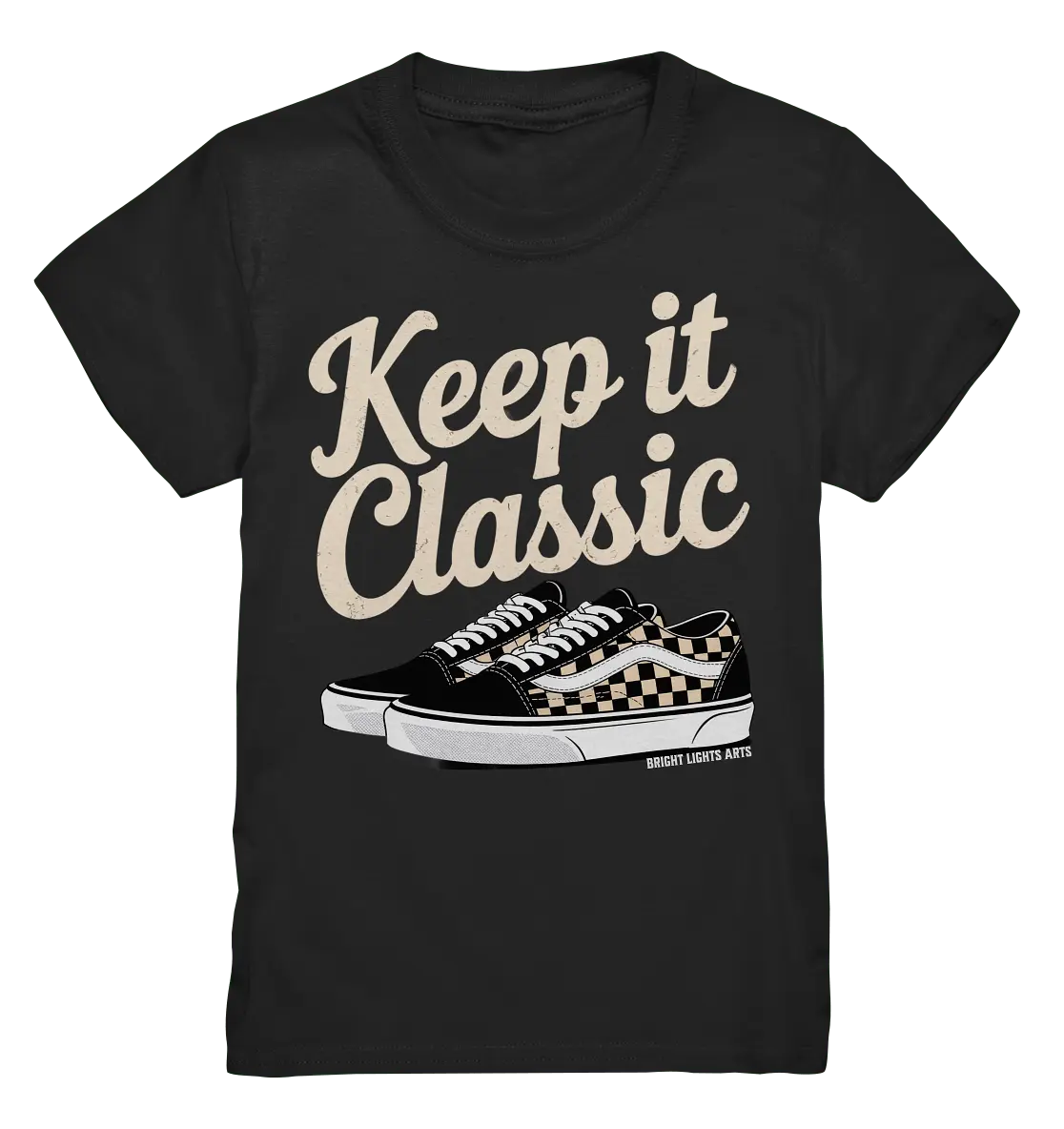 Keep It Classic – Retro - Design mit kultigen Sneakern - Kids Premium Shirt - Bright Lights Arts