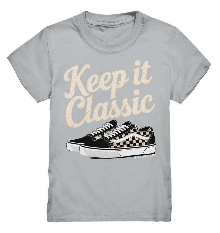 Keep It Classic – Retro - Design mit kultigen Sneakern - Kids Premium Shirt - Bright Lights Arts
