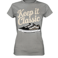 Keep It Classic – Retro - Design mit kultigen Sneakern - Ladies Premium Shirt - Bright Lights Arts