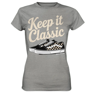 Keep It Classic – Retro - Design mit kultigen Sneakern - Ladies Premium Shirt - Bright Lights Arts