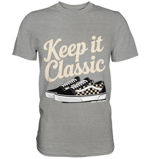 Keep It Classic – Retro - Design mit kultigen Sneakern - Premium Shirt - Bright Lights Arts