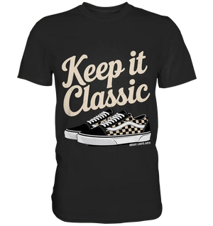 Keep It Classic – Retro - Design mit kultigen Sneakern - Premium Shirt - Bright Lights Arts
