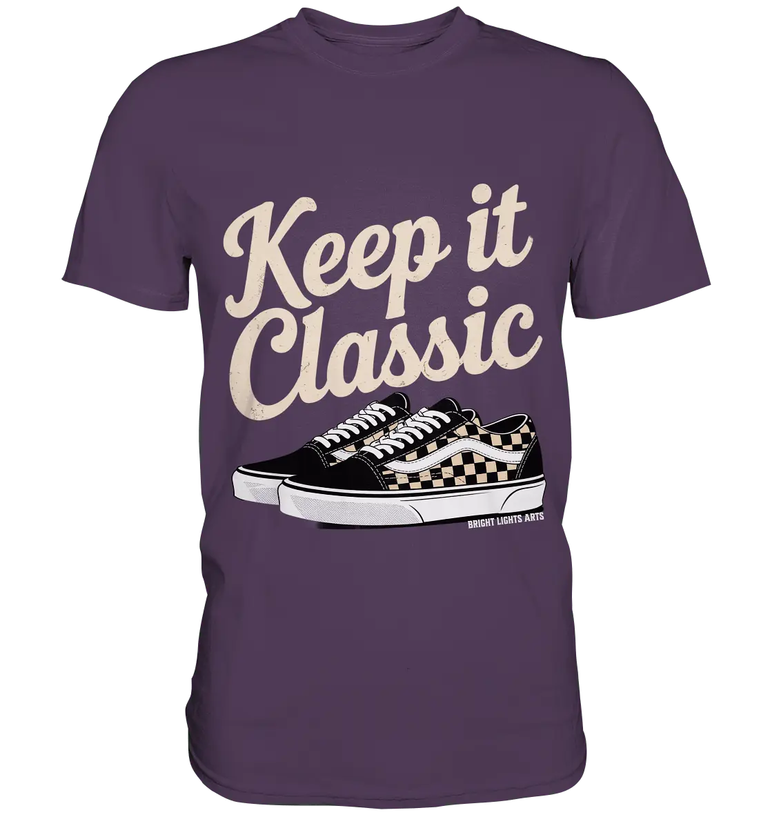 Keep It Classic – Retro - Design mit kultigen Sneakern - Premium Shirt - Bright Lights Arts