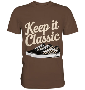 Keep It Classic – Retro - Design mit kultigen Sneakern - Premium Shirt - Bright Lights Arts