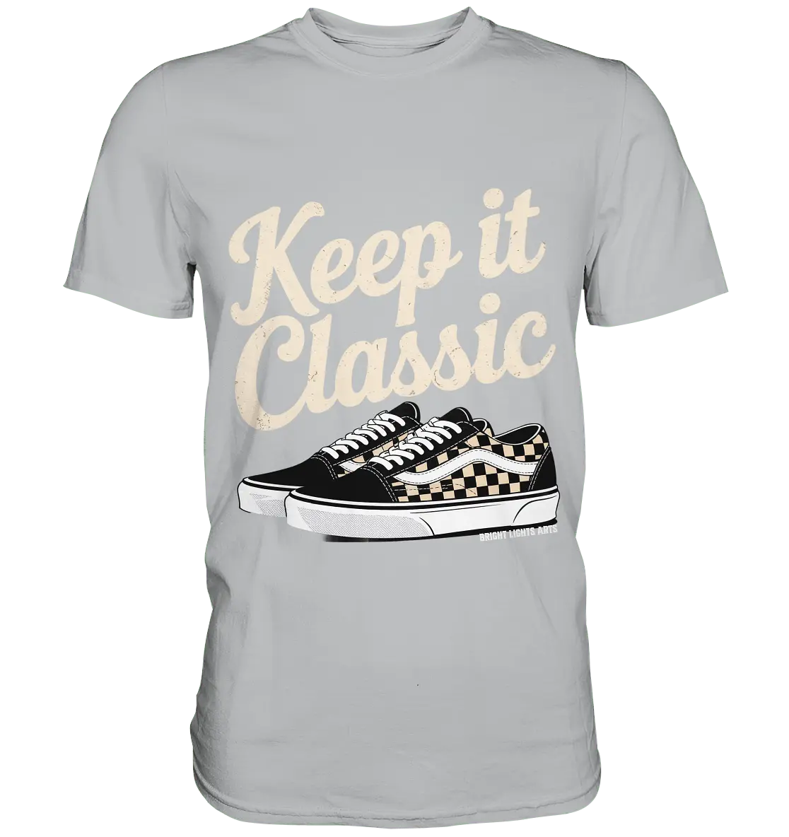 Keep It Classic – Retro - Design mit kultigen Sneakern - Premium Shirt - Bright Lights Arts