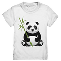 Knuddeliger Panda mit Bambus - Kids Premium Shirt Bright Lights Arts
