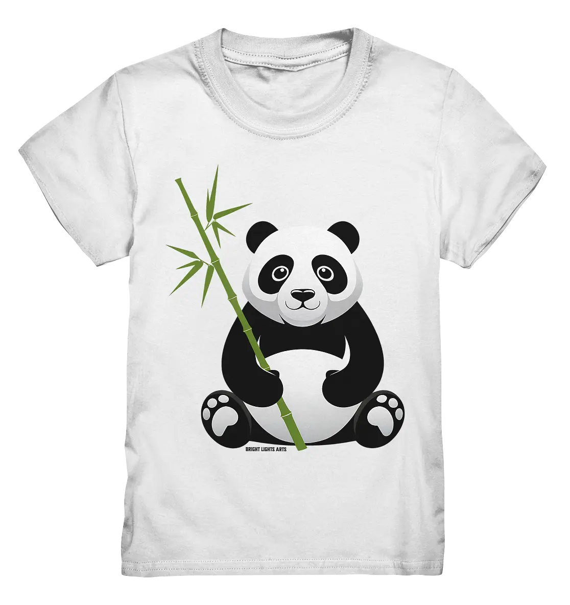 Knuddeliger Panda mit Bambus - Kids Premium Shirt Bright Lights Arts