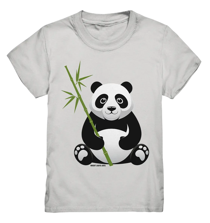 Knuddeliger Panda mit Bambus - Kids Premium Shirt Bright Lights Arts